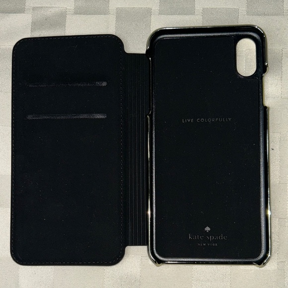 Kate Spade Black Folio Phone Case - Picture 4 of 6